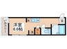 MELDIA大谷口 1Rの間取り