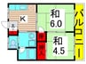 ゴ－ルデンハイム綾瀬 2Kの間取り