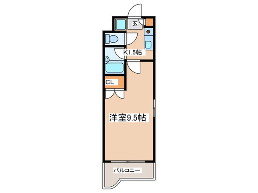 間取図 プランド－ルＫ