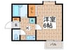 La　Primo　Fontana 1Kの間取り