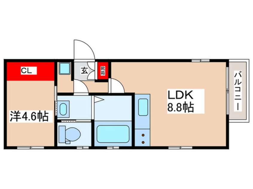 間取図 エスト国立