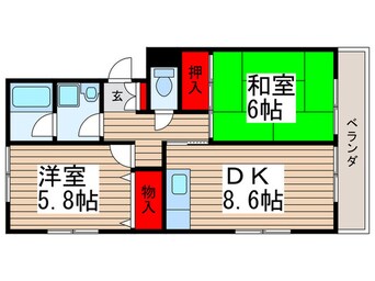 間取図 パティオ東菅野２番館
