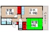 パティオ東菅野２番館 2DKの間取り