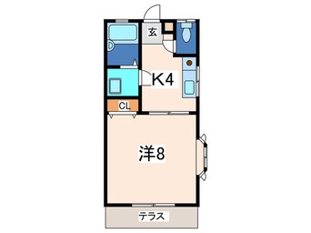 間取図 サニ－ヒルズ