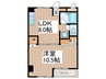 グレイス林間 1LDKの間取り
