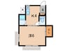 サンフラット日吉 1Kの間取り