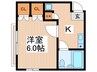 メゾン コスモス 1Kの間取り