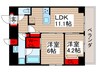 リビオメゾン南砂町 2LDKの間取り