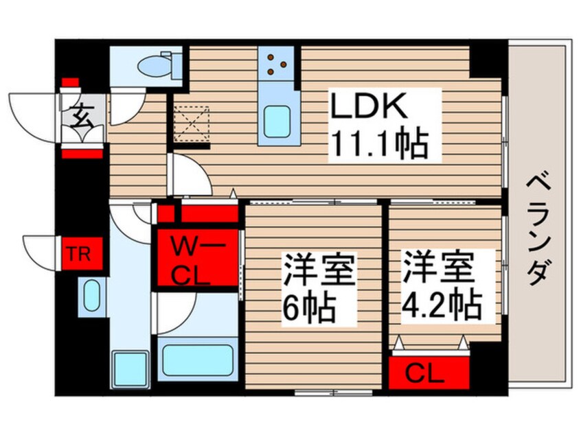 間取図 リビオメゾン南砂町