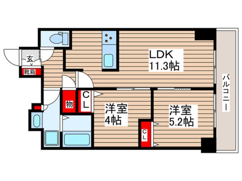 間取図 リビオメゾン南砂町