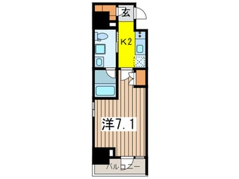 間取図 プラウドフラット三越前