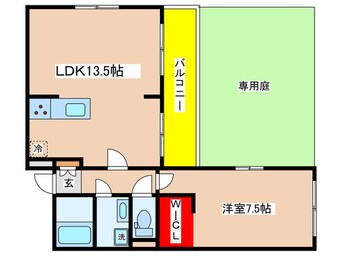 間取図 フラット百合ヶ丘