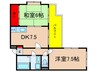 フラット百合ヶ丘 2DKの間取り