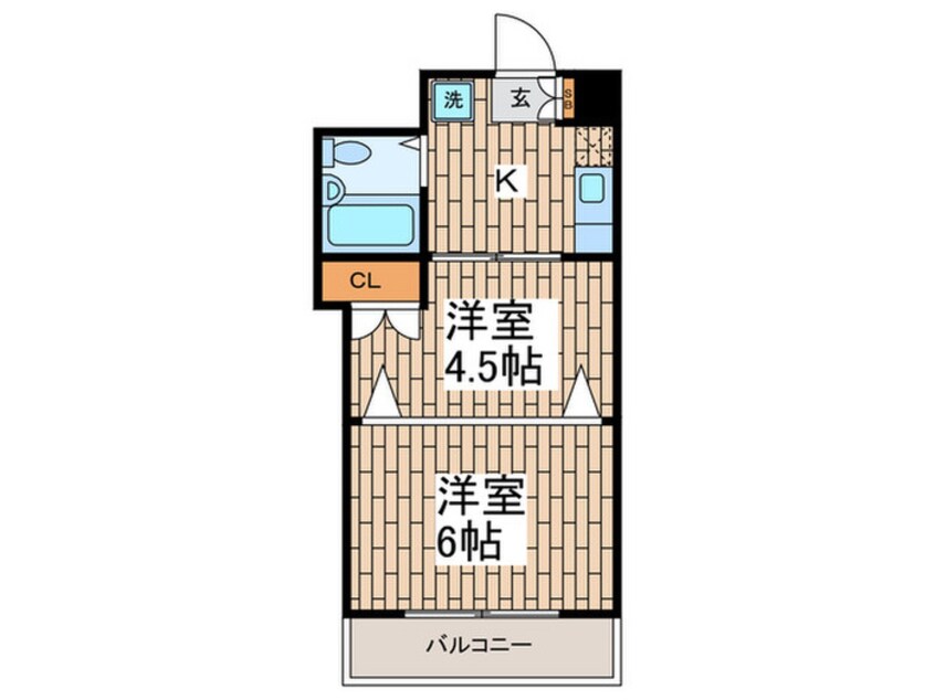 間取図 メゾンハマダ