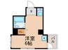 東籬苑 1Rの間取り