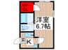 エスコート戸田公園 1Kの間取り