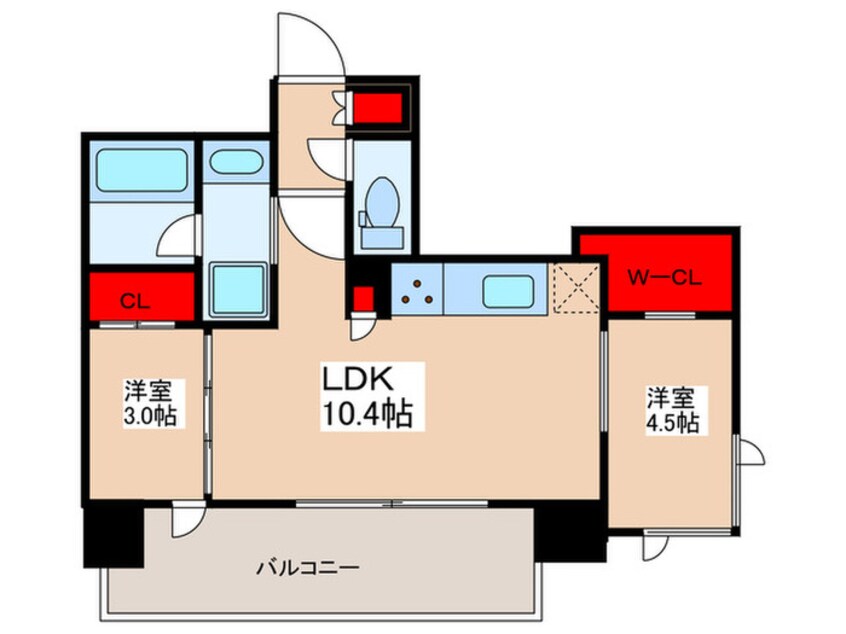 間取図 クレヴィアリグゼ錦糸町