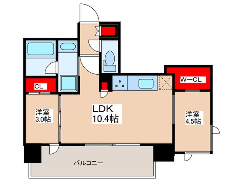 間取図 クレヴィアリグゼ錦糸町