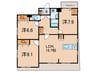 Residenceヴィヴィエ文京 3LDKの間取り