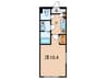 Residenceヴィヴィエ文京 1Kの間取り