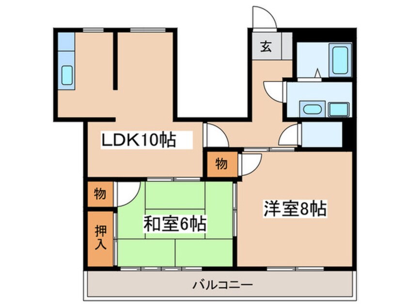 間取図 エレガンス西湘