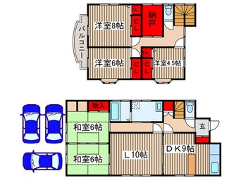 間取図 八木が谷HOME１