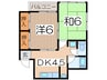 吉田ビル 2DKの間取り