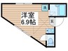 ディアコート小岩 1Rの間取り