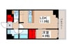 ｼｰｽﾞﾝﾌﾗｯﾂ押上ﾃﾗｽ 1LDKの間取り