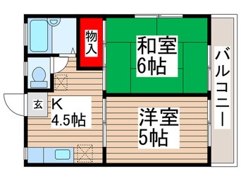間取図 Ｍハイツ