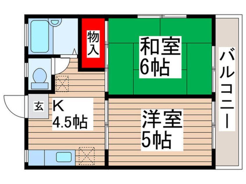 間取図 Ｍハイツ