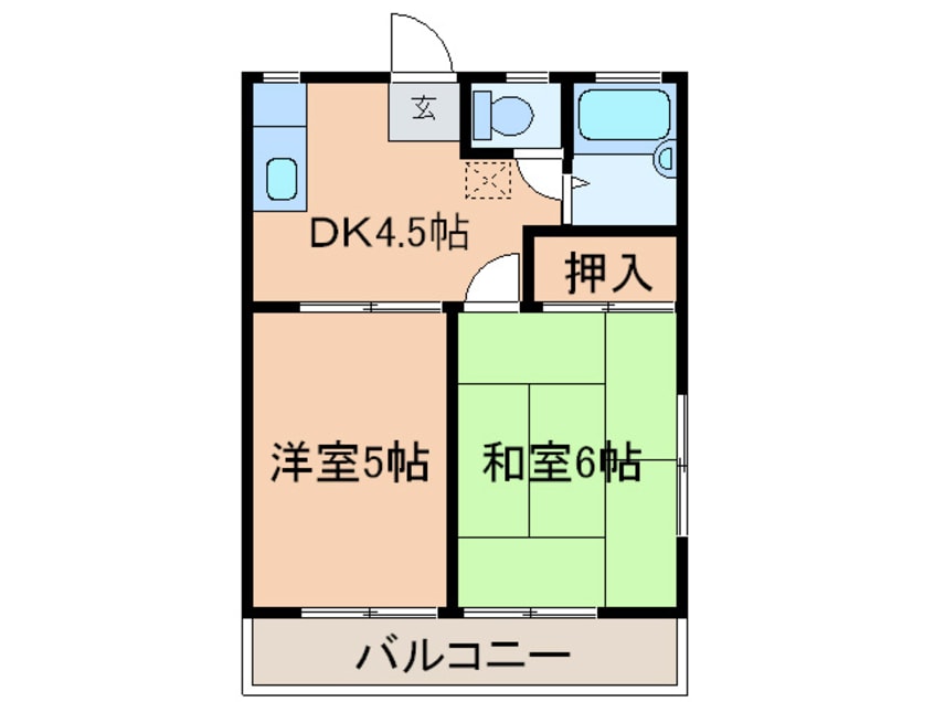 間取図 Ｍハイツ