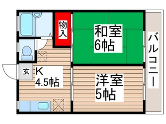間取図 Ｍハイツ