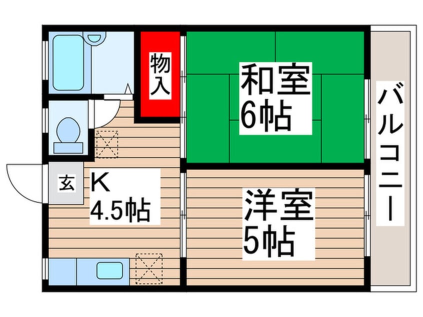 間取図 Ｍハイツ
