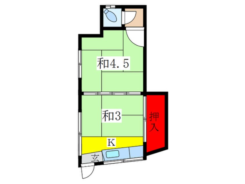 間取図 金波荘