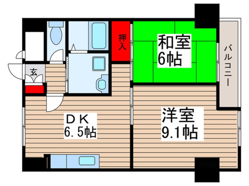 間取図 グランドパレス大久保