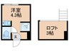Ｍ‘哲学堂公園 1Rの間取り