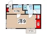 コーポこずえ 1Kの間取り