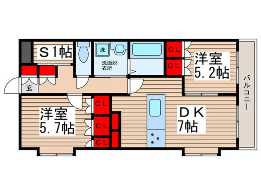 間取図 マナ・ブライトン