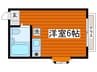 メ－プルＭＨ 1Rの間取り