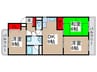第３春実マンション安塚 3DKの間取り