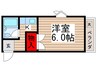 エリエ－ル鎌ヶ谷 1Kの間取り