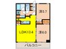 パークフラッツ市谷台町坂 2LDKの間取り