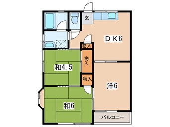 間取図 コーポサツキ