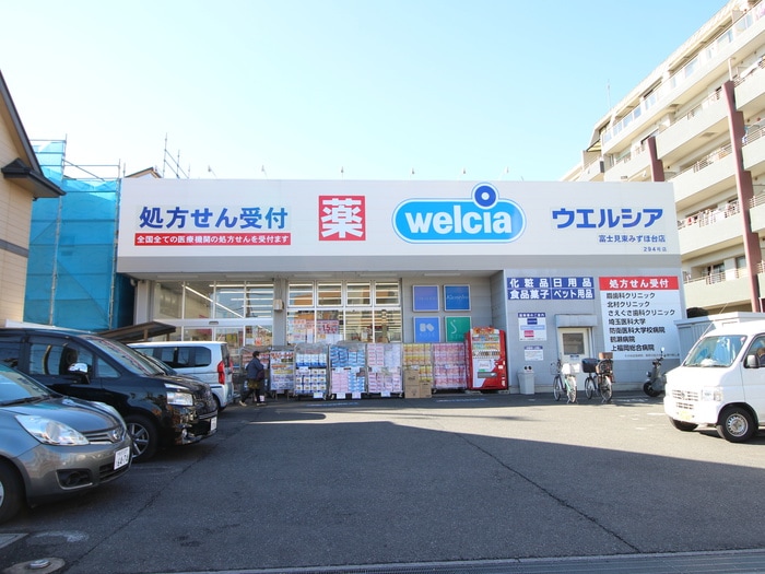 ウェルシア富士見東みずほ台店(ドラッグストア)まで145m マサジコート