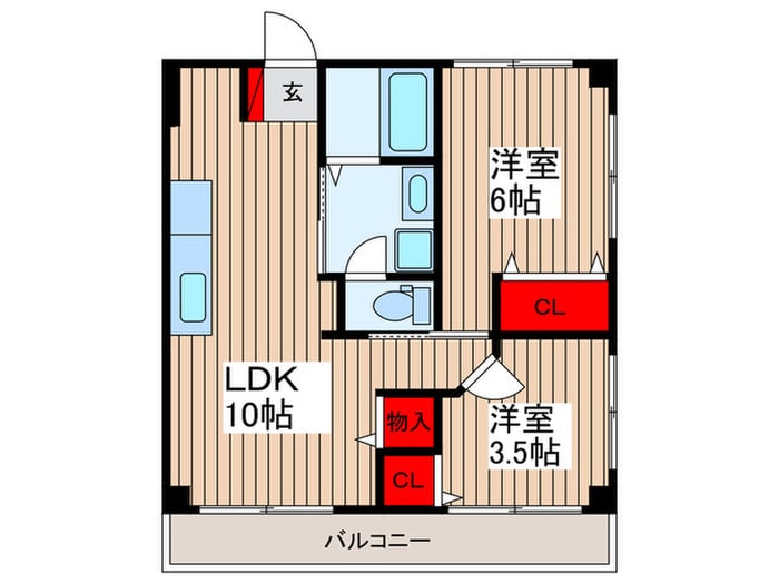 間取り図 第10大宮ハイツ（301）