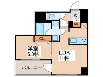 間取図 メインステージ入谷Ⅱ(1202)