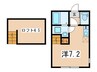 SACRAS　KAMAKURA　Ａ棟 1Rの間取り