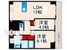 クレストコート東日暮里 2LDKの間取り