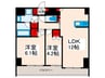 クレストコート東日暮里 2LDKの間取り